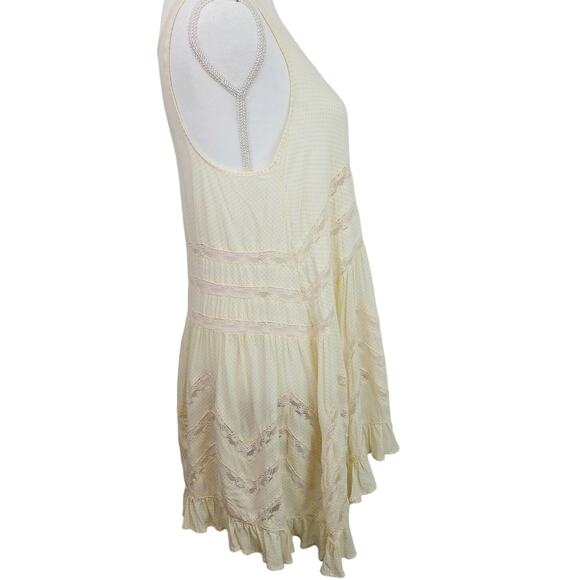 Intimately Free People SZ XS Lace Trapeze Slip Dress Tea Combo - Picture 5 of 6